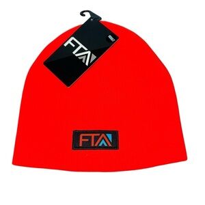 FXR Gear FTA Full Throttle Beanie Cap Classic Skull Fit Knit Hat in Red Unisex